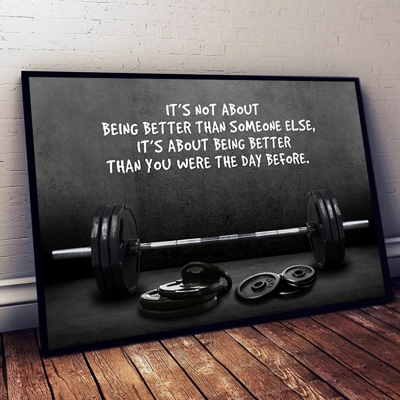 Sports Equipment Poster - Modern Motivating Quote Sports Art Posters