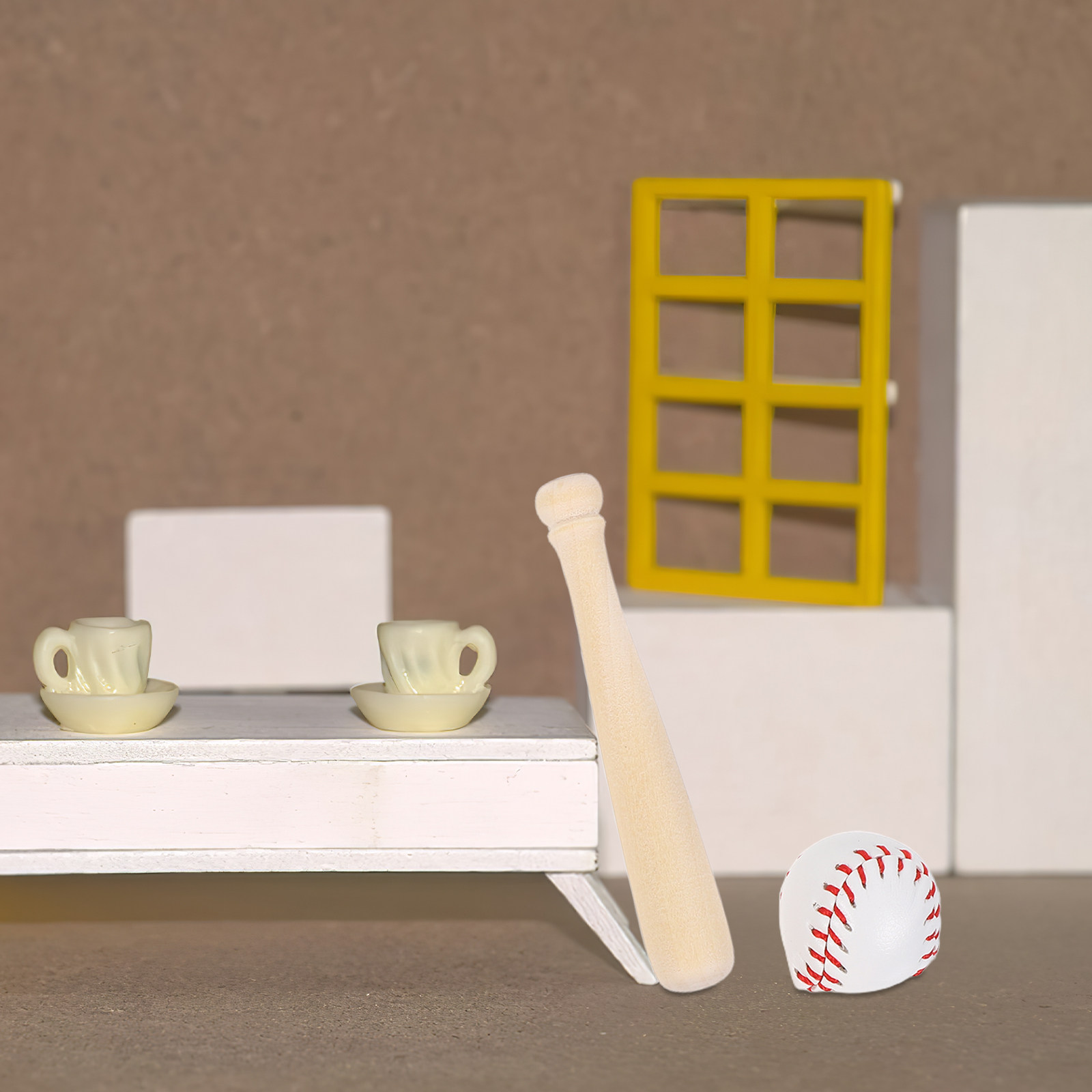 Sports Equipment Bat - 2Sets Miniature Baseball Bat Glove Set