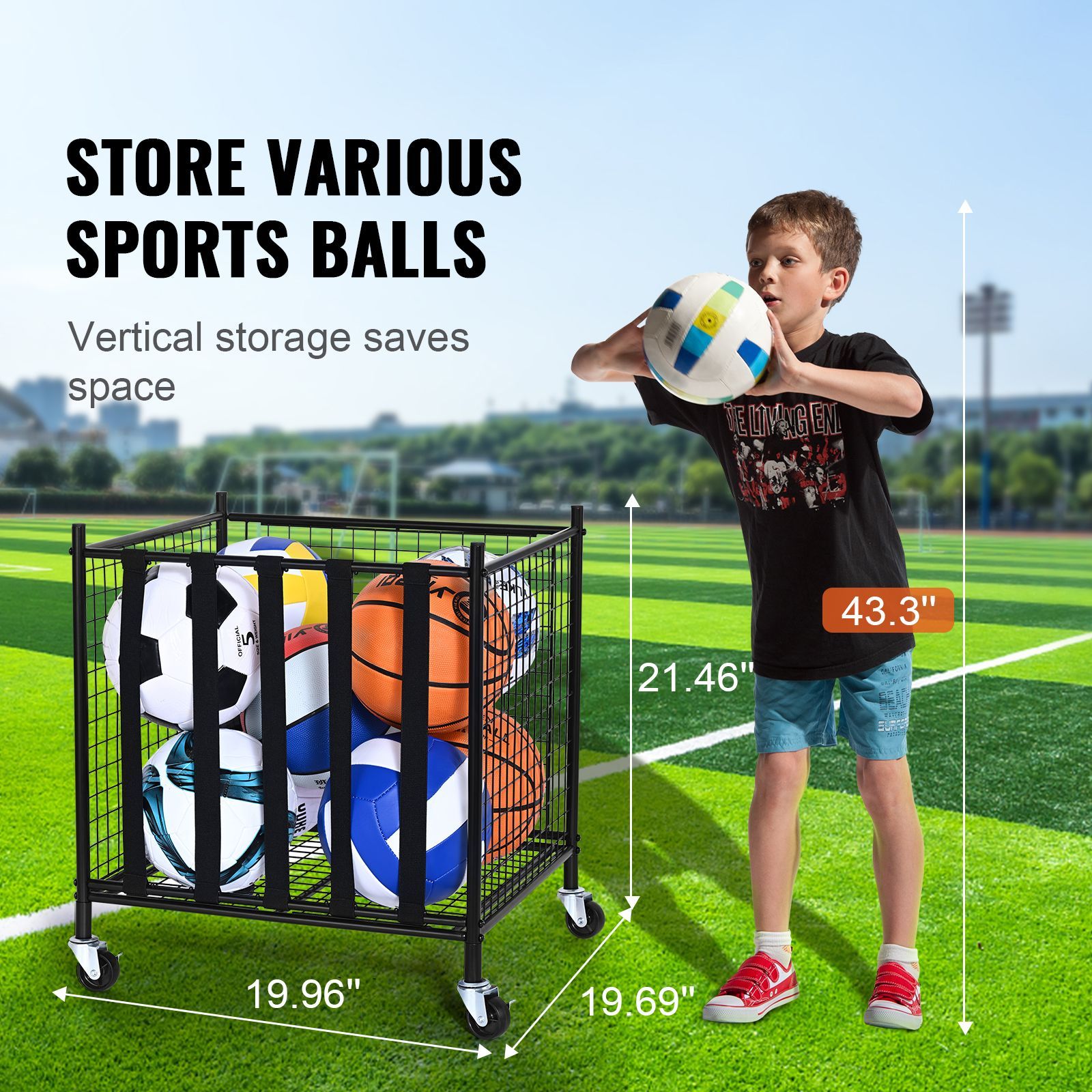 Rolling Sports Ball Storage Ca - đánh giá và giá Sports Equipment Cart