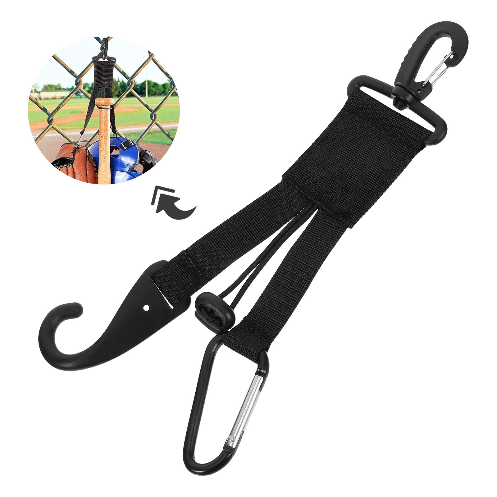 2Pcs Baseball Gear Clip Heavy  - đánh giá và giá Sports Equipment Bat
