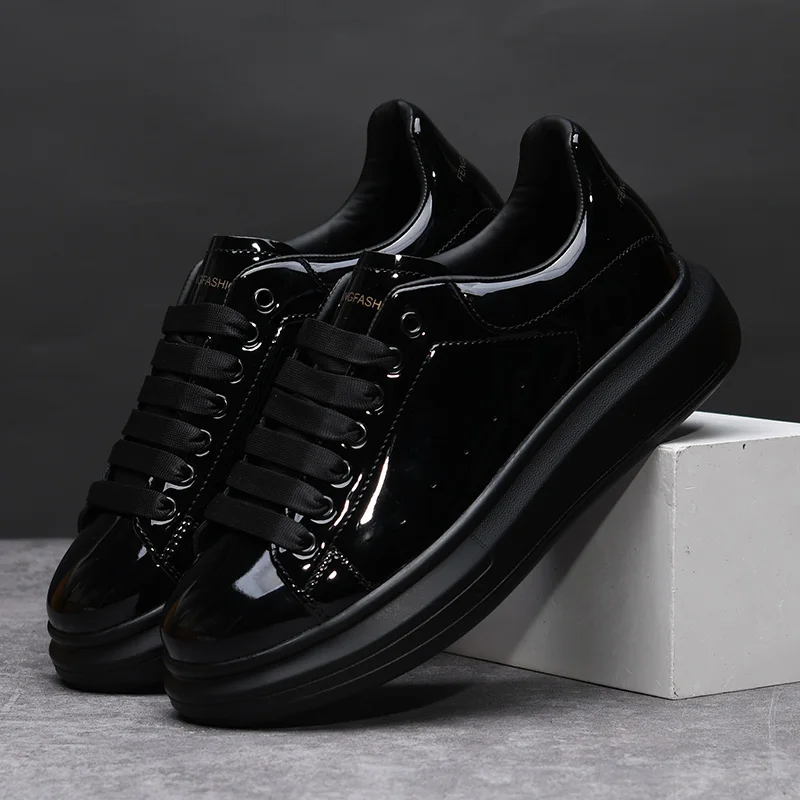 Brand Men's Shoes Black Glossy - đánh giá và giá Sports Equipment Brand