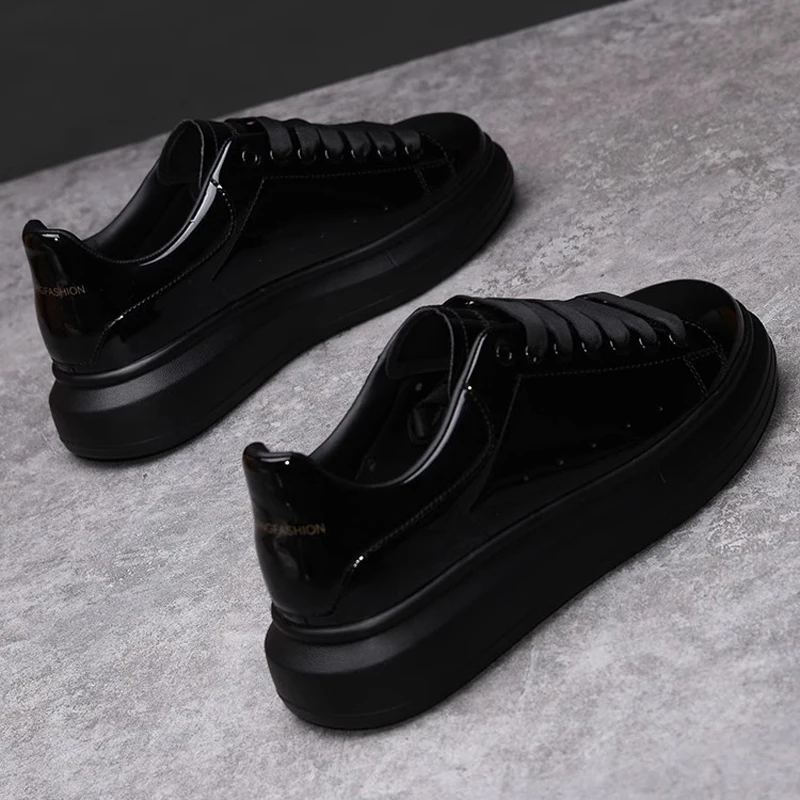 Brand Men's Shoes Black Glossy - đánh giá và giá Sports Equipment Brand