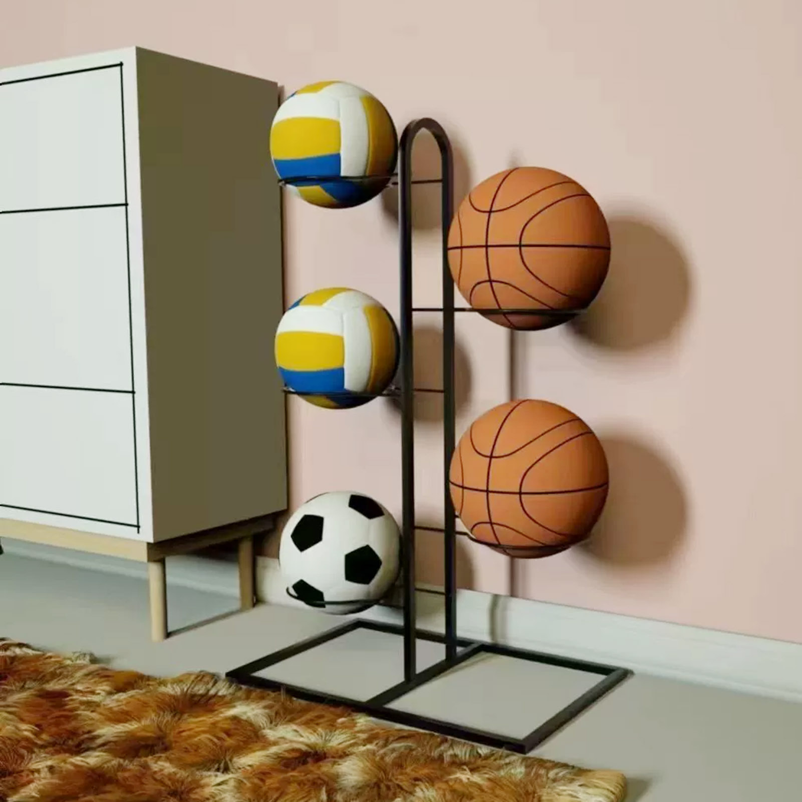 Foldable Basketball Rack Multi - đánh giá và giá Sports Equipment Holder