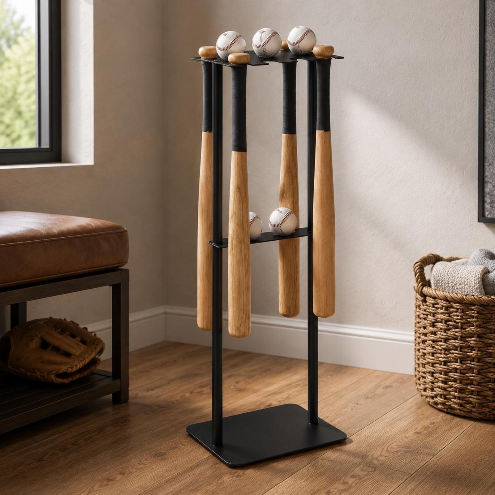 Metal Baseball Bat Stand Iron  - đánh giá và giá Sports Equipment Bat