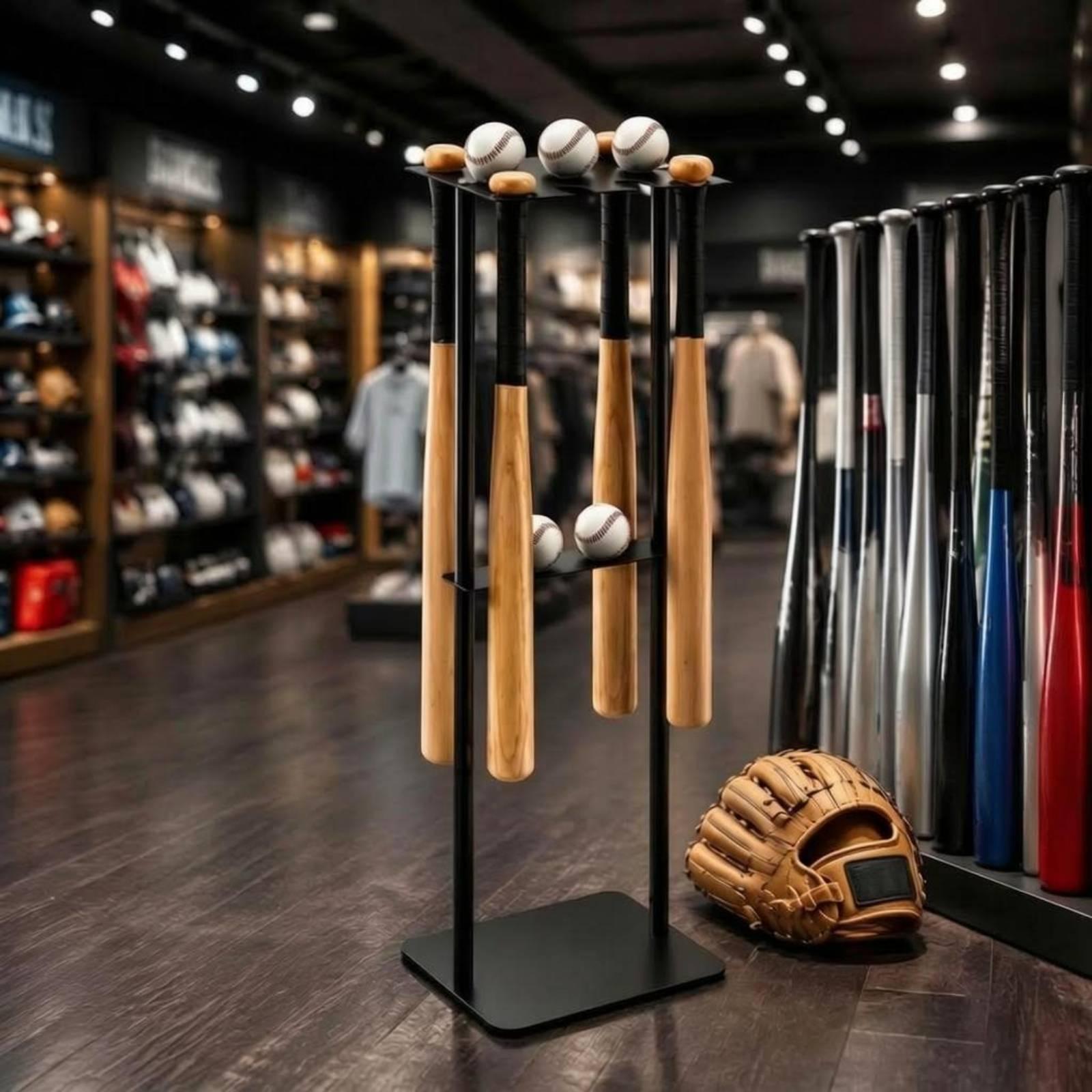 Metal Baseball Bat Stand Iron  - đánh giá và giá Sports Equipment Bat