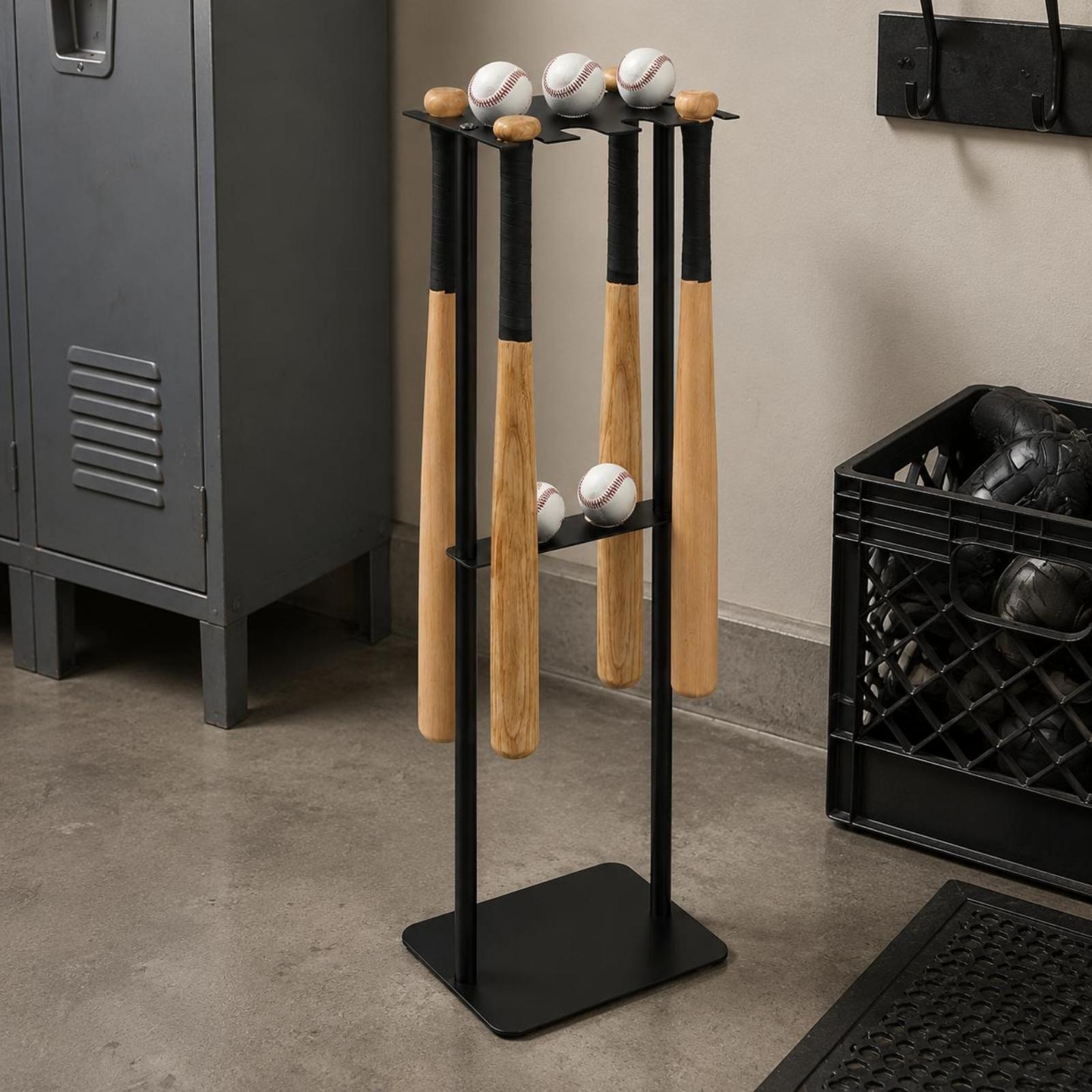 Metal Baseball Bat Stand Iron  - đánh giá và giá Sports Equipment Bat