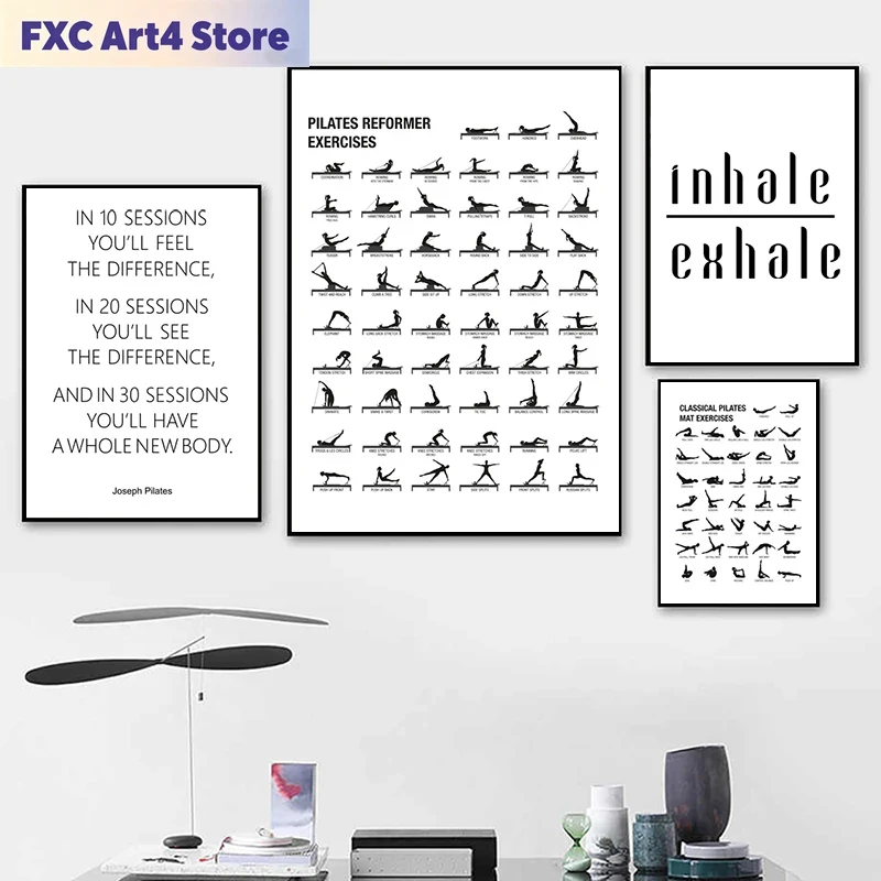 Frameless Pilates Workout Char - đánh giá và giá Sports Equipment Poster