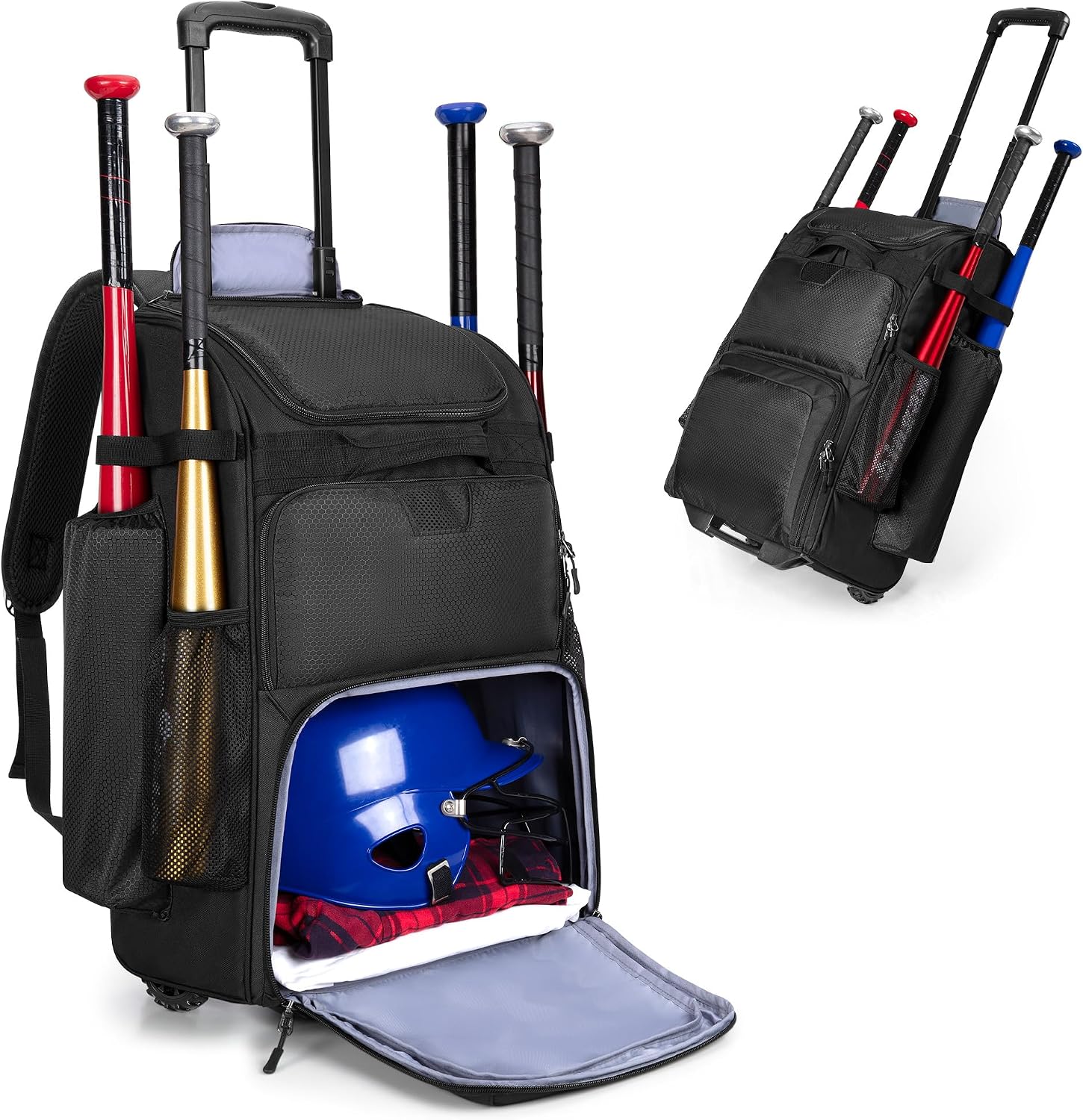 Rolling Baseball Backpack With - đánh giá và giá Sports Equipment Bat